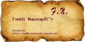 Faddi Napsugár névjegykártya